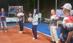 Turnamen Bola Volly Meriahkan HUT 55 Tahun Desa Margorejo Lamsel