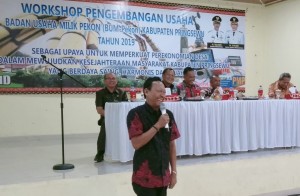 Workshop Pengelolaan BUM Pekon Kabupaten Pringsewu , Hadirkan Carik Desa Ponggok