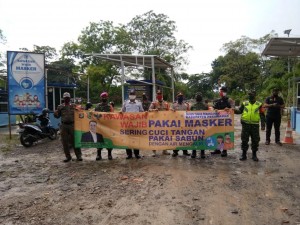 Tim Gurita Pahawang Polres Pesawaran, Gelar Sosialisasi Penegakan Disiplin New Normal