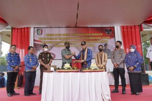 Pembukaan Karya Bakti TNI Kodim 0424/Tanggamus Di Panggungrejo Pringsewu