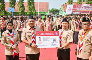 Kwarcab Pesawaran Gelar Apel Besar Hari Pramuka ke-64