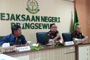 Jalin Sinergi, PWI Pringsewu Sambangi Kejaksaan Negeri