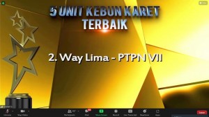 Empat Unit PTPN VII Dapat Penghargaan Dari Holding