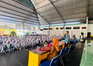 Polres Pringsewu Sosialisasikan Penerimaan Bintara Polri di Sekolah