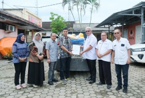 PTPN I Reg.7 Serahkan Bantuan Penanggulangan Banjir Ke BPBD Pesawaran