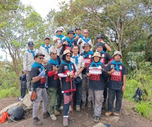 Asah Fisik Dan Mental, PA. MerahPutih Pesawaran Gelar Ekspedisi Tiga Puncak