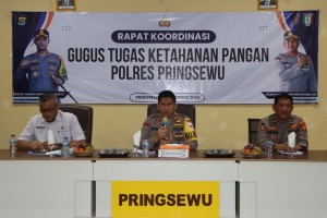 Polres Pringsewu Optimalkan Gugus Tugas Ketahanan Pangan