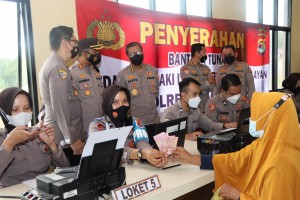 Penyaluran BT-PKLWN, Tim Supervisi Mabes Polri Kunjungi Polres Pesawaran