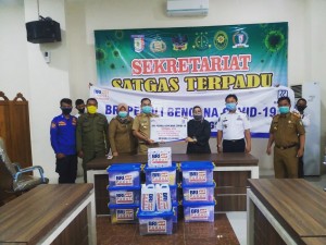 BRI Cabang Pringsewu Beri Bantuan APD Kepada Gugus Tugas Covid-19.