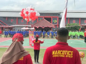 Lapas Narkotika Bandar Lampung Gelar  Porseni Bagi Warga Binaan Dan Petugas Lapas.