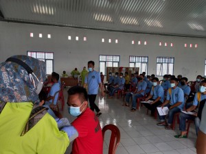 180 WBP Rutan Kotabumi Ikuti Vaksinasi Tahap Kedua.