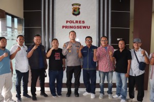 PWI Dan Polres Pringsewu Jalin Sinergi Keterbukaan Informasi Publik