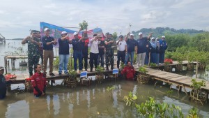 PTPN I Reg.7 Tanam Mangrove Dan Terumbu Karang Di Pesawaran