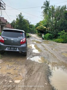 Warga Kecamatan Semaka Keluhkan Jalan Rusak.