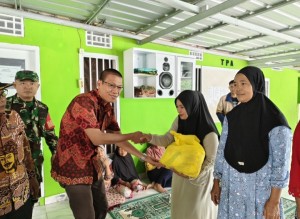 PWI Lampung Peduli, Beri Bantuan Warga Korban Banjir Pesawaran