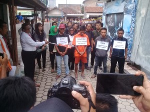 Polres Pringsewu Gelar Rekontruksi Pembunuhan di King Karaoke