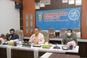 Diskusi Virtual Mitigasi Covid-19 Di Pringsewu.