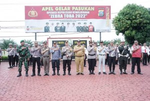 Wabup Asahan Hadiri Apel Gelar Pasukan OPS Zebra Toba 2022