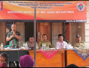 Pekon Srikaton Gelar Pemberdayaan Masyarakat Bidang Kamtibmas.