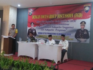 Polres Tanggamus Gelar FGD Tangkal Radikalisme di Pringsewu