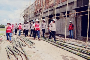 Kapolda Lampung Tinjau Pembangunan Mapolres Pringsewu