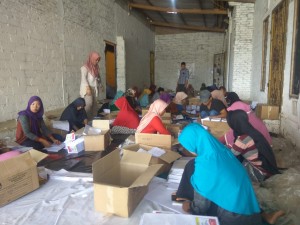 KPUD Tubaba Lakukan Pelipatan Surat Suara Pemilu