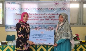 IIP BUMN Lampung Beri Bantuan Pendidikan Yayasan Mima