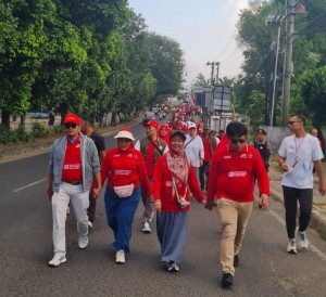 Semarak HUT Ke-80 RI, PTPN I Reg.7 Gelar Jalan Sehat Dan Lomba