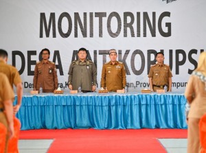 Monitoring Implementasi Indikator Desa Antikorupsi, KPK Turun Ke Pesawaran