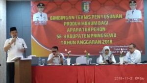 126 Aparatur Pekon Ikuti Bimtek Penyusunan Produk Hukum