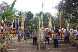 Ratusan Personil Gabungan Amankan Upacara Melasti Kabupaten Pringsewu