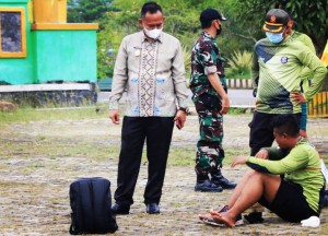 Wabup Pringsewu Tinjau Pelatihan Kesamaptaan Satpol PP Pringsewu