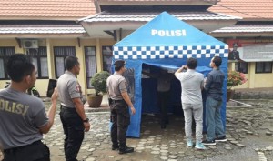 Cegah Covid-19, Polres Tanggamus Dirikan Pos Screening