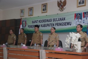 Gelar Rakor Bulanan, Pemkab Pringsewu Bahas Program dan Permasalah