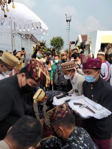 Budaya Lampung Sambut Erick Thohir dan Zulhas