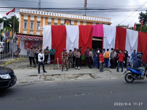 Amankan Pendaftaran Bacalon Kada, Polres Pesawaran Kerahkan 80 Personil.