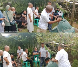 Ungkapkan Rasa Syukur, Riyanto Bersama Simpatisan Dan Relawan Cukur Botak