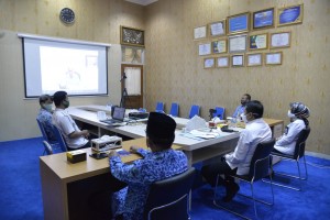 Pesawaran dan BPS Gelar Video Conference Pencanangan Zona WBK dan WBBM