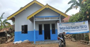 Bedah Rumah Dhuafa di Lampung, PLN Manfaatkan Limbah Batu Bara untuk Bahan Konstruksinya.