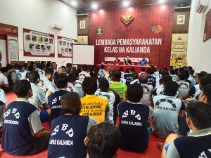 Lapas Kalianda Sosialisasi Layanan Kunjungan Secara Tatap Muka.