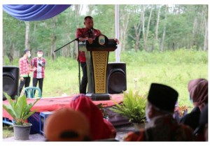 Peletakan Batu Pertama Pembangunan Kantor Desa Sabah Balau.