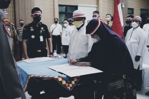 Eks Khilafatul Muslimin Pringsewu Ikrar Setia Kepada NKRI