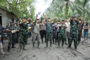 Tim Wasev Tinjau TMMD ke-115 di Kecamatan Sei Kepayang Timur