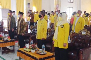 Secara Aklamasi Suherman Terpilih Menjadi Ketua DPD II Partai Golkar Pringsewu Periode 2021-2026.