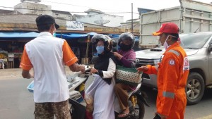 ORARI Lokal Pringsewu Bagi-bagi Masker & Sosialisasi Prokes