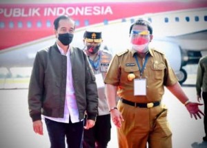 Gubernur dan Forkopimda Sambut Presiden di Bandara Radin Inten II Lampung