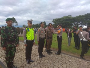 Polres Tanggamus Gelar Apel Pasukan Operasi Lilin Krakatau 2017