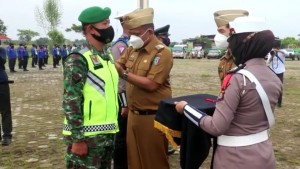 Wabup Pringsewu Pimpin Apel Gelar Pasukan Ops Lilin Krakatau 2020