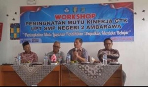 Workshop Peningkatan Pelayanan Pendidikan SMPN 2 Ambarawa Pringsewu