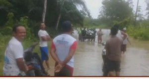 Beberapa ruas jalan di Tuba Barat Terendam Banjir.